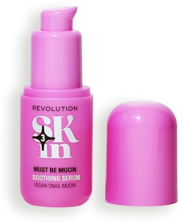 Revolution SKin, Must Be Mucin Soothing Serum, Beruhigendes Serum mit Schneckenschleim, Hydratisiert und polstert auf, Vegan und Tierversuchsfrei, 30ml