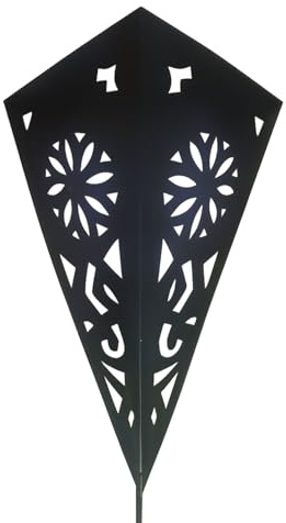 Wandlampe Nuria – aus Metall – in Schwarz – handgefertigt – E14 36 cm | Wandlampe Nuria besteht aus Metall. Eine E14-Fassung bis 40 W und Wandbefestigung ergänzen die filigrane Metallgestaltung.