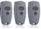 Lot de 3 émetteurs manuels pour porte de garage Marantec 868,3 MHz pour Marantec 302 384 304 313 321 323 131 2 canaux