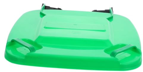 Vaguelly Thickened Plastic Trash Can Lid Cover Replacement for Large Outdoor Garbage Bin Protects Waste from Weather