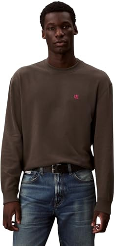 Calvin Klein Herren Ls Eu 350terry Monogram Cn Swtsh Lv04rc296g Sweatshirts (1er Pack)