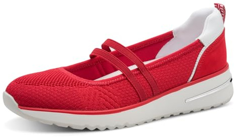 Marco Tozzi Damen Sneaker weiches Feel Me Wechselfußbett weiches Innenfutter Vegan Modern