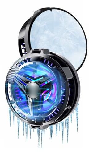 VBESTLIFE RGB Magnetic Phone Cooler mit Digitaler Temperaturanzeige | Semiconductor -Kühlung und Low -Rauschen -Lüfter für Gaming | Doppelte Montageoptionen für OS X Android