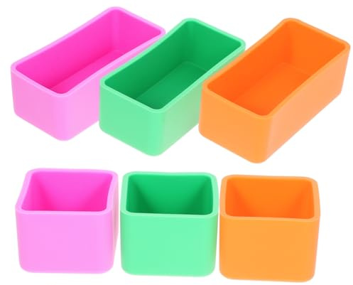 WEKADRIN 6 Stück Silikon Trennwände für Brotdosen Wiederverwendbare Lunchbox Teiler Kompakte Frischhaltedose Bpa frei Gefriersicher Vibrante Farben für Mittagessen und Bento snackbox