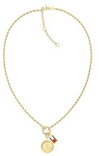 Tommy Hilfiger Jewelry Halskette mit Anhänger für Damen Kollektion aus Edelstahl - Erhältlich aus Gold oder Silber