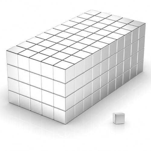 Delaga 120 Stück Magnets, 5x5x5mm Würfelmagnete | Kleine Magnete für Magnettafel, Werkstatt, Industrie