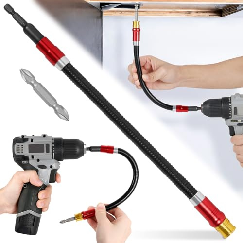 340mm Bit Verlängerung Flexibel Welle Bohrmaschine 1/4 Zoll Bohrer Verlängerung Flexibel Bithalter für Akkuschraube, Elektrische Bohrmaschinen