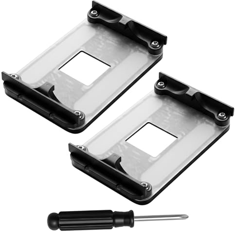 TNSLAND Kit de 2 AM4 Backplate con Tornillos y Destornillador | Soporte de Montaje para Disipador CPU en Placa Base AMD AM4, Compatible con B350 B450 B550 X570