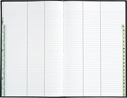 Le Dauphin - Réf. 427420D - 1 Registre répertoire avec des touches plastifiées - Dimensions 34 X 22,5 cm - Répertoire travers (avec des lignes) - 400 pages - couverture rigide en toile noire