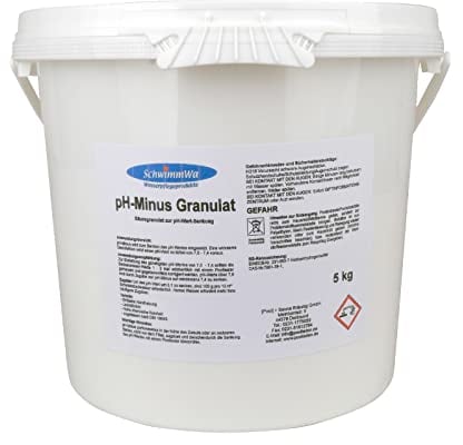 SchwimmWa pH Minus Granulat pH Senker Granulat für Pool + Spa 5,0 kg