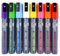 STATIONERY ISLAND Kreidestifte für Tafel Abwaschbar, Kreidestift für Fenster, 8 Farben Kreidemarker für Glas & Tafeln, Bunt Fensterstifte, Zeichnung, Künstler