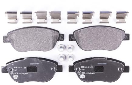 HELLA 8DB 355 011-331 Brake pad set - not prepared for wear indicator - T1449 - for e.g. CITROEN / FIAT / LANCIA / PEUGEOT