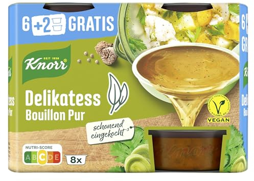 Knorr Bouillon Pur Delikatess mit würzigem Geschmack vegan 8x 28 g