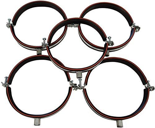 Intelmann Rohrschelle Ø 80, 5er Set, Gewinde M8/M10, MADE IN GERMANY (80 100 112 125 140 150 160 180 200)