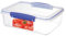 Sistema KLIP IT - Recipiente de almacenamiento de alimentos transparente con clips azules (2 L)