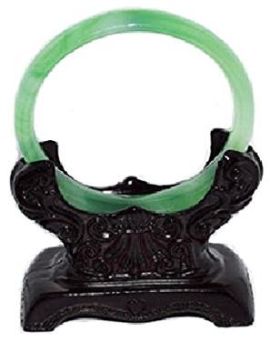 1pc Frauen Armreif Armband Uhren Schmuck Jade Armband Display Jewelry Regal Holz