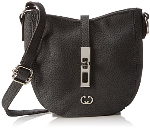 Gerry Weber Damen Side By Side Shoulder Bag V, S Schultertaschen, Grau (Dark Blue 402), 19x18x7 cm