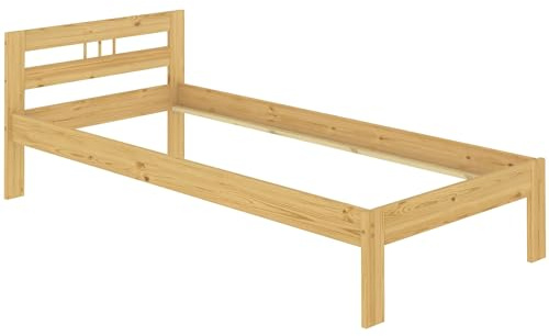 Erst-Holz®Kieferbett Massivholz Natur Einzelbett 80x200 Bettgestell ohne Zubehör Bettrahmen 60.64-08 oR