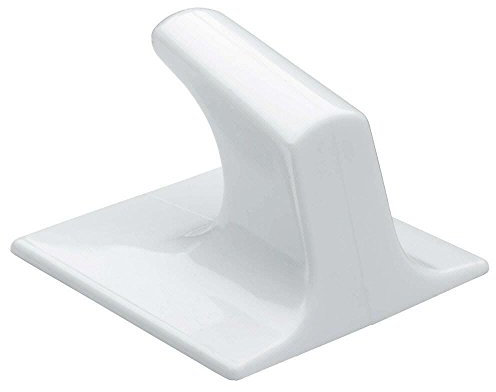 Dzina New Self Adhesive Hooks Large Square 50mm x 50mm White 2 Hooks