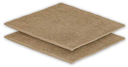 EXKLUSIV HEIMTEXTIL 2X Seiftuch 30 x30 cm Sand 500 g