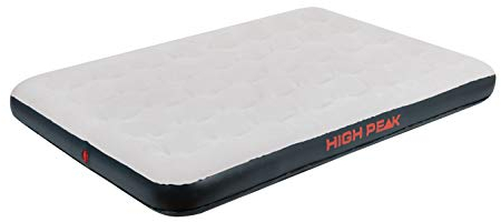 High Peak Unisex Double Luftbett, mit Anti-Rutsch Funktion, atmungsaktiv, robust, Oberseite weich, für Indoor und Outdoor, hellgrau/dunkelgrau, 197 x 138 x 20 cm