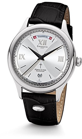 Kronsegler Martin Luther Herren Armbanduhr Automatik Limit. Stahl-Silbern