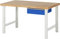 RAU 03 7001A1-159B4S.11 Werkbank Serie 7000-Baukasten-Bauweise, lichtgrau/enzianblau