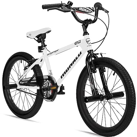 Bergsteiger Monaco 20 Zoll BMX, Kinderfahrrad, geeignet für 6, 7, 8, 9 Jahre, Freestyle, 4 Stahl Pegs, Kettenschutz, Freilauf