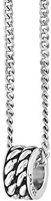 cai Herren Anhänger mit Kette 925/- Sterling Silber 60cm Glänzend ohne Stein Silbergrau 132250563-60