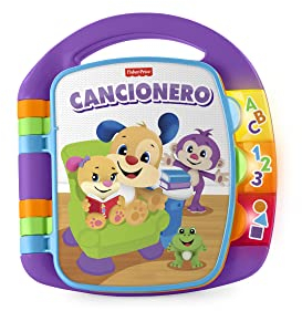 Fisher-Price FRC69 Livre d'apprentissage Interactif Lachen und Lernen, interaktives Lernbuch, Lernspielzeug, Buch, bunt