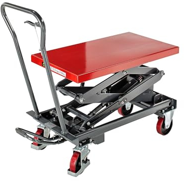 eurokraft | Basic | Hub-Plattformwagen | Hubbereich 435-1500 mm | Tragfähigkeit 350 kg