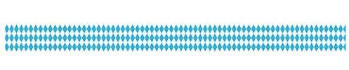 Ursus 590500138 - Masking Tape Raute, blau, ca. 15 mm x 10 m, Klebeband aus Reispapier, einseitig bedruckt, Lösungsmittel- und säurefrei, ideal für Kartengestaltung und Scrapbooking