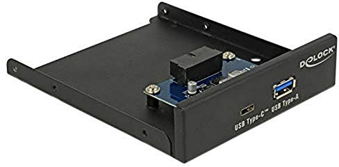 DeLock 3.5 USB 3.1 Gen 1 Front Panel 1 x USB Type-C + 1 x USB Typ-A