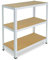 shelfplaza® 100x120x40cm HOME Schwerlastregal weiß/Metallregal mit 3 Böden/Kellerregal Metall, Garagenregal, Werkstattregal oder Regal Lagerregal/Steckregal Metall mit 175kg Tragkraft