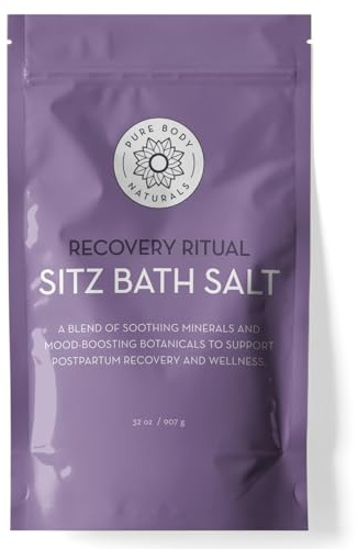 Sitz Bath Soak for Postpartum Care & Hemorrhoids, Bath Salt, 32 oz