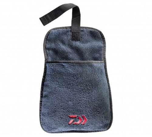 Daiwa Unisex – Erwachsene Handtuch, Schwarz, Klein