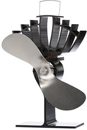 Ecofan 810EUKBX Ventola per Stufa a Legna alimentata a Calore, in Nichel, multilingue