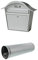 Burg-Wächter Briefkasten, A5 Einwurf-Format, Verzinkt, Stahlblech, Silber + Zeitungsrolle, Briefkastenergänzung, Silber News 5800 Si Zeitungsrolle, Briefkastenergänzung, Stahl silberfärbig