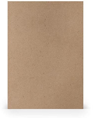 PAPERADO 50x Kraftpapier DIN A4 - Braun 170 g/m² Papierbögen - Bastelpapier in 29,7 x 21 cm Malen, Basteln & Drucken
