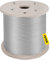 VEVOR 316 Edelstahl Kabel Drahtseil 1x19 300 M, Stahlseil Seil Draht Stahl Mindestbruchkraft 8,3 KN, Edelstahl-Drahtseil-Kabel Rostfrei Zugfestigkeit 1570 MPa für Leichtindustrie Brücken usw.