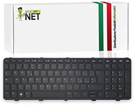 new net Keyboards - Tastiera Italiana Compatibile con Notebook HP Compaq Probook 450 G0, 450 G1, 450 G2, 455 G0, 455 G1, 455 G2, 470 G0, 470 G1, 470 G2 con Frame Cornice