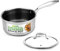 12 Stainless Steel Frying Pan - Triply Kitchenware Stir Fry Pan Kitchen Cookware w/ DAKIN Etching Non-Stick Coating, Scratch-resistant Raised-up Honeycomb Fire Textured Pattern - NutriChef NC3PL12