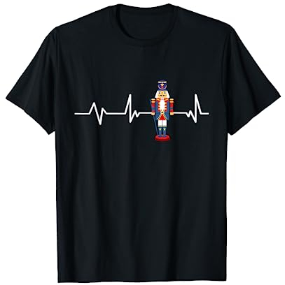Schiaccianoci battito cardiaco Regalo Schiaccianoci Maglietta