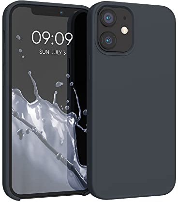 kwmobile Housse Compatible avec Apple iPhone 12 Mini Coque - Housse de téléphone Protection Souple en TPU Silicone - Myrtille