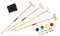 Spetebo Holz Krocket Set mit Tragetasche - für 4 Spieler - Croque Garten Spiel Schläger Spiel Erwachsene