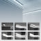 LED Einbauprofil aus Styropor mit Hartbeschichtung, Trockenbau Stuckleisten (1.15 Meter KD202) Stuckprofil Deckenprofil Wandleisten Stuck Lichtprofil
