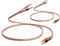 WOWLED - Paquete de 2 cables de altavoz 13AWG con conector banana, 1,5 m, 1 par de cables de altavoz HiFi con conectores banana chapados en oro, cable de audio macho a macho para cine en casa