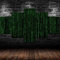 Multi Panel Wall Art 5 Piece Print On Canvas Pictures Digital Stream Background Canvas Prints Image Hd Poster Ready To Hang Wooden Framed 125X60Cm