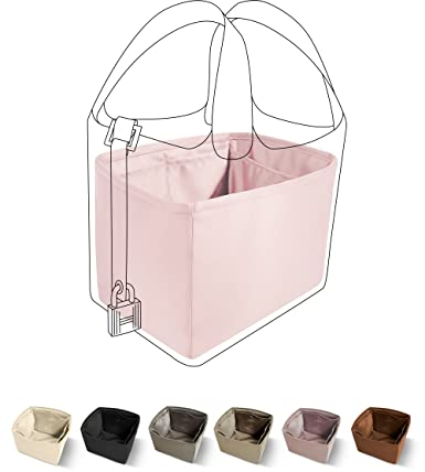 DGAZ Seide Taschenorganizer für Picotin 14/18/22/26/31, Bag in Bag Tasche Organizer, Taschenorganizer Shaper Einsatz (Rosa, PC22)