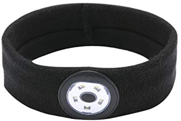 LED Beleuchtetes Stirnband, Sport Stirnband Mit Licht, LED Stricken Headband Wiederaufladbarer USB-Laufhut 9 LED-Lampe Mit Wasserdichtem Licht Hohe Stretch Für Radfahren, Camping, Wandern